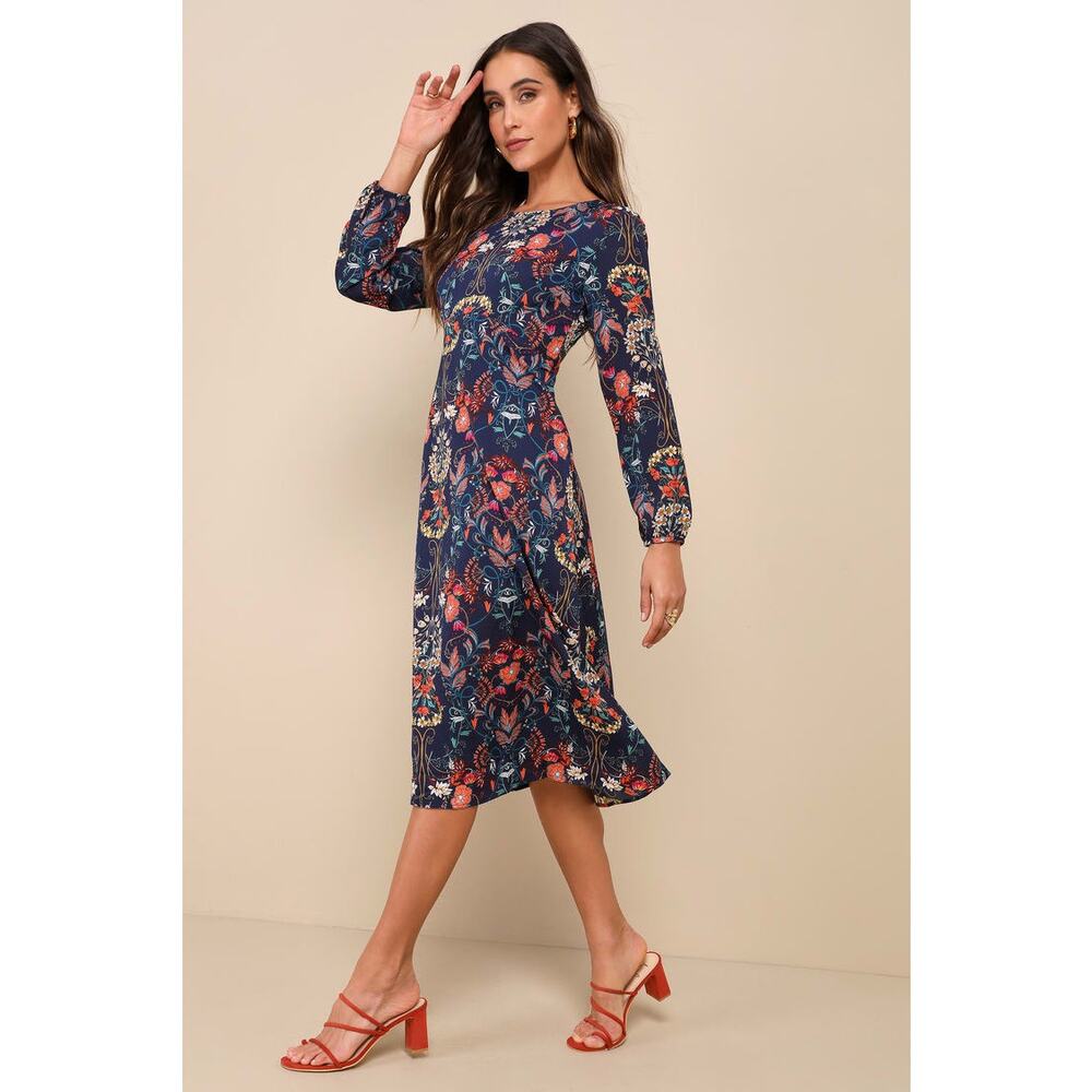 I. Madeline Garden Splendor Midi Dress